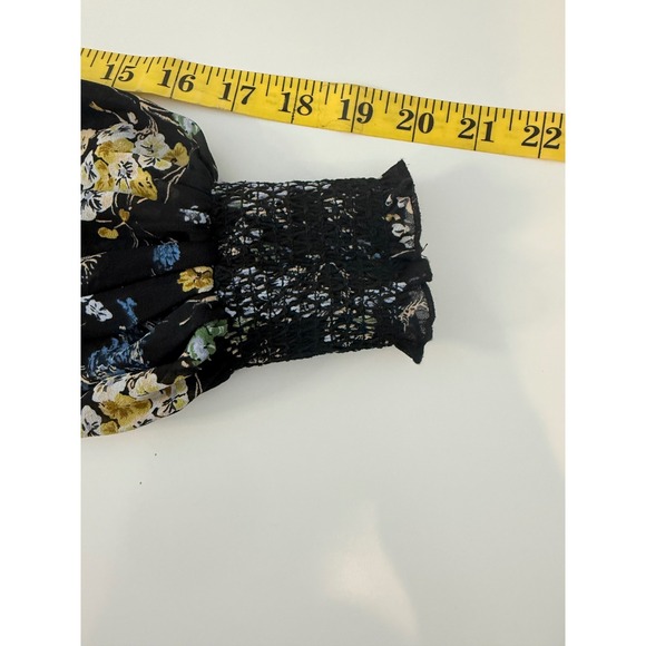 Cinq a Sept Melony Smocked Floral Mini Ruffle Dress Size 00 - Picture 9 of 13